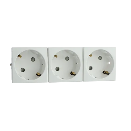 PRISE TRIPLE COUR SKO A/PROT - 6 MOD BLANC