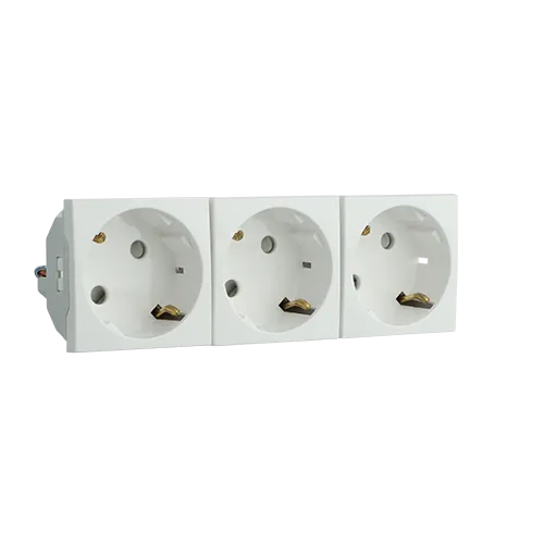 PRISE TRIPLE COUR SKO A/PROT - 6 MOD BLANC