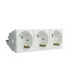 PRISE TRIPLE COUR SKO A/PROT - 6 MOD BLANC