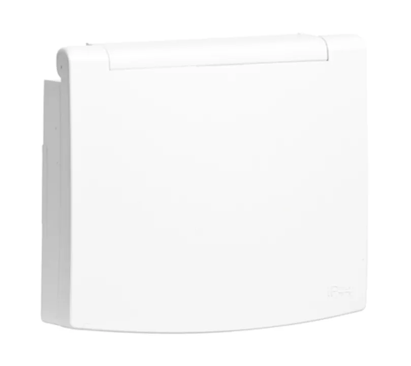 Centro Schuko com Tampa e Obturador (IP44)