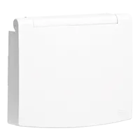 Centro Schuko com Tampa e Obturador (IP44)