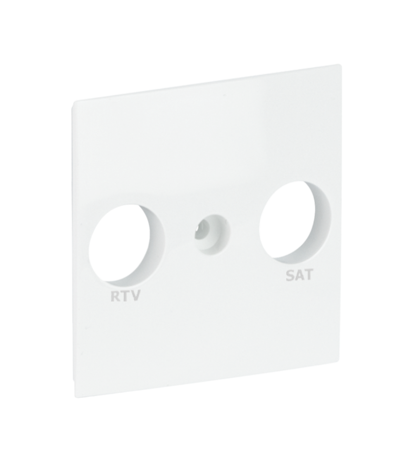 R-TV-SAT Socket Plate Multibrand - 2 Modules 