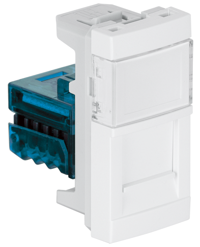 Module with 1 RJ45 Cat. 6A UTP Connector - 1 Module