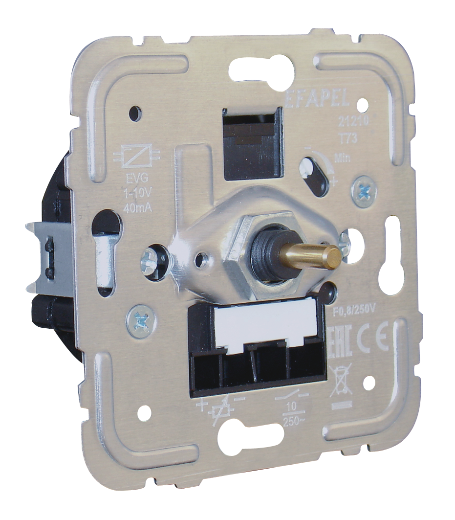 Regulador/Interruptor de Luz Rotativo para Lámparas Fluorescentes con Balastro Electrónico 1-10V