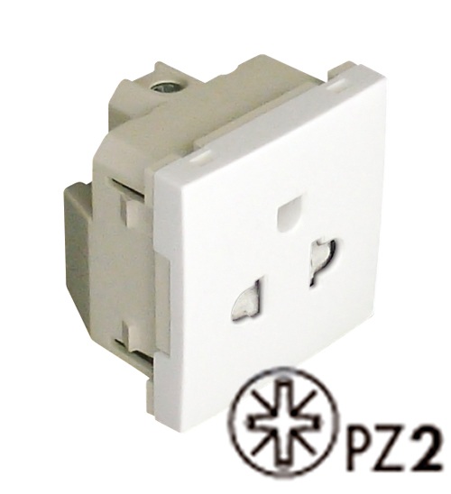 Safety Earth Socket (Euro-USA Type) - 2 Modules