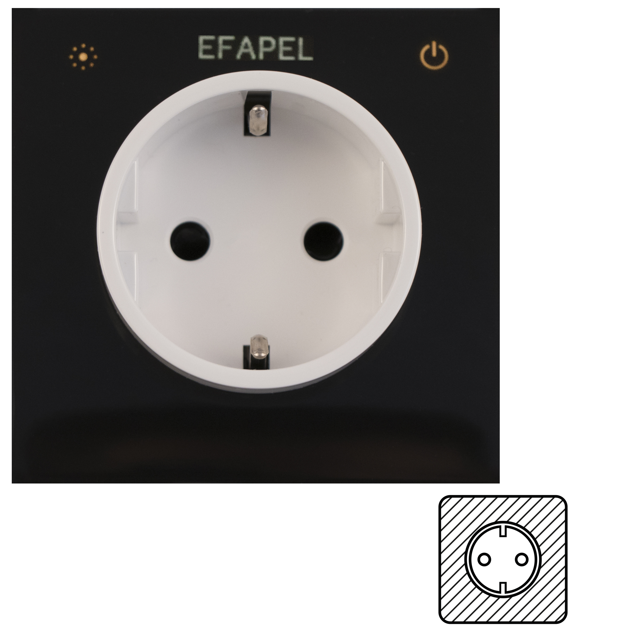 Tomada Schuko Móvel 10A Metering D40